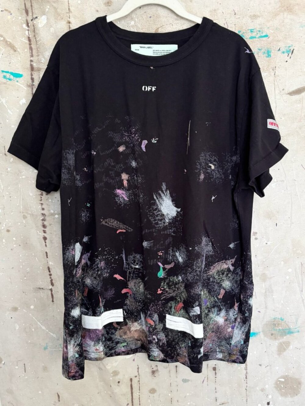 Off-White Seeing Things Washed T-Shirt in Black
